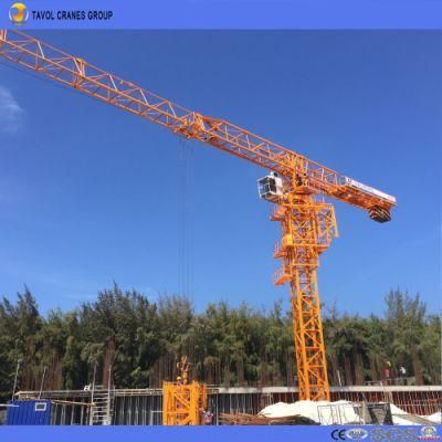 Flat Top Tower Crane PT5610 Load 6 Tons Length 56m Cranes
