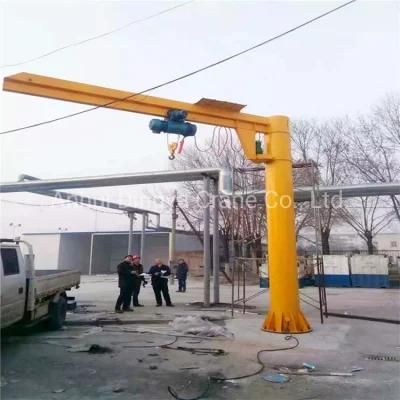 Wireless Remote Control Electric Hoist Pillar Fixed 2000kg Jib Boom Crane