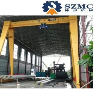 Mh 10t 20t 25t Indoor Outdoor Electric Hoist Single Girder Gantry Crane