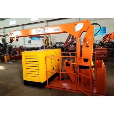 Mini Hydraulic Engine Boat Telescopic Crane for Hot Sale