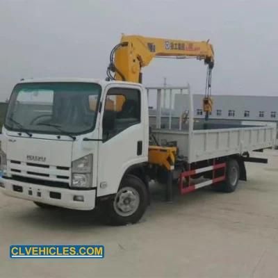 Elf Loading 10tons Boom Arm Crane Hydraulic Truck Mounted Crane Truck