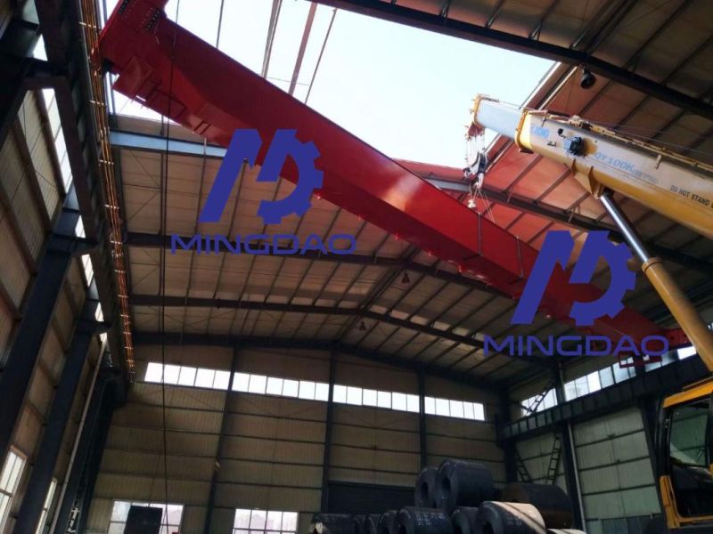 Cabin Control Winch Trolley Double Girder Overhead Crane Travelling Eot Crane 30 Ton