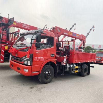 8 Ton Telescopic Crane Truck Boom Crane Hydraulic Cheap 4X2 Dongfeng Truck with Crane