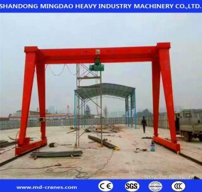 Electric Traveling Single Beam Hoist Type Gantry Crane Outdoor Using