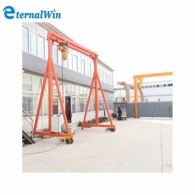 Indoor Warehouse Workshop Factory Electric Mini Single Girder Gantry Crane