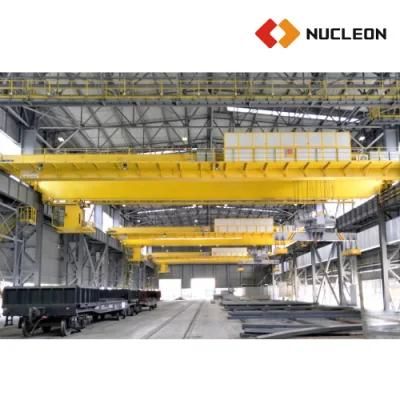 Industrial Heavy Duty 5 Ton 7.5 Ton 8 Ton 10 Ton 12.5 Ton 16 Ton Double Girder Overhead Travelling Crane with Magnet