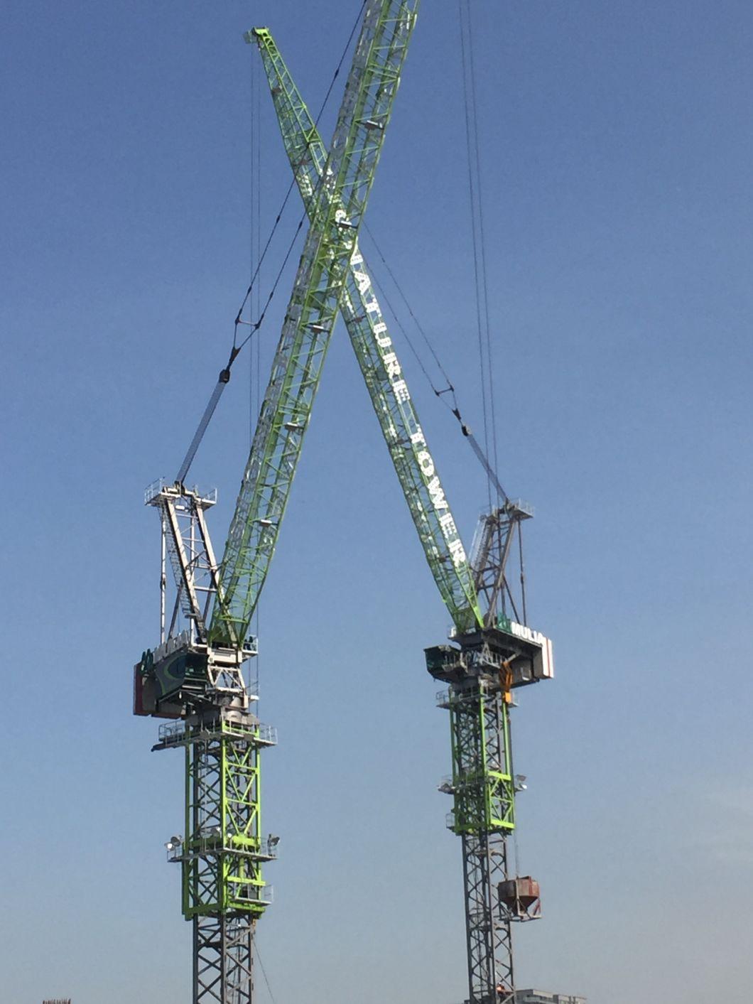 L400-25 Zoomlion Construction Machinery Used Luffing Jib Tower Crane