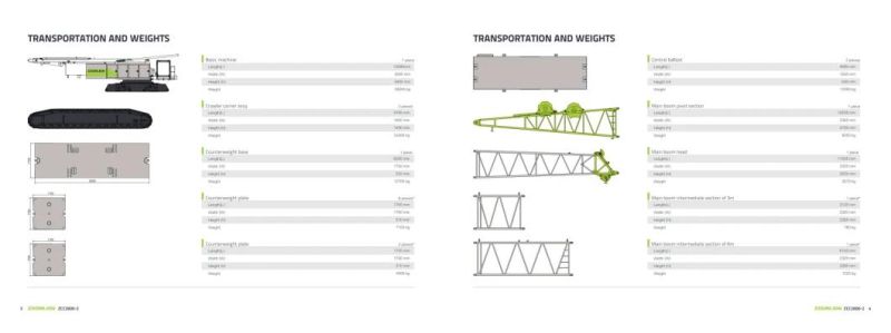 Zoomlion Zcc2600-2 New Product 260 T Crawler Crane with Lattice Boom