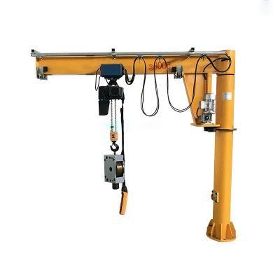 Dy High Quality 4ton 3m 5ton 4m Portable Electric Jib Crane