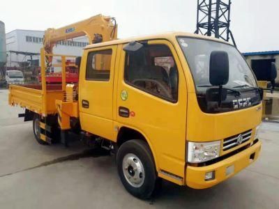 Dongfeng 4X2 90HP 3.2 Ton Mini Truck Mounted Crane