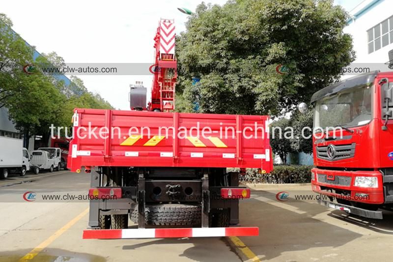 FAW 8tons Cargo Truck with Straight Arm Crane Truck Mounted Telescopic Crane Truck with Construction Equipment