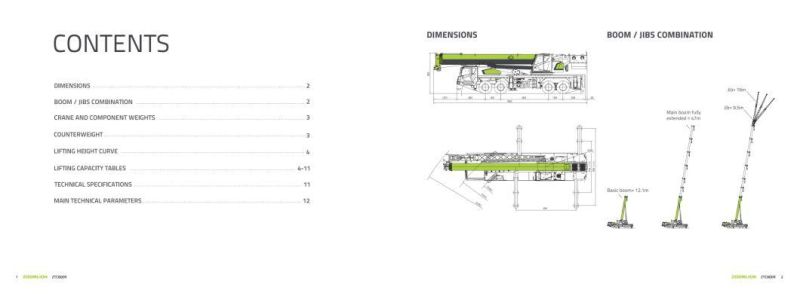 Zoomlion 80 Ton Hydraulic Mobile Crane Ztc800r542 Telescopic Boom Truck Mounted Lift Crane