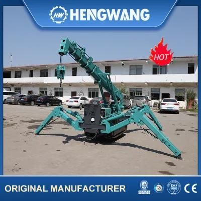 China Spider Crane Maximum Working Radius 7 Meters
