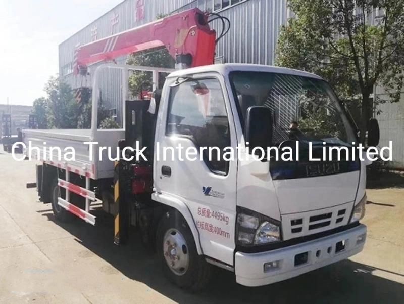 Isuzu Npr 600p 4*2 120HP Truck Mounted Crane