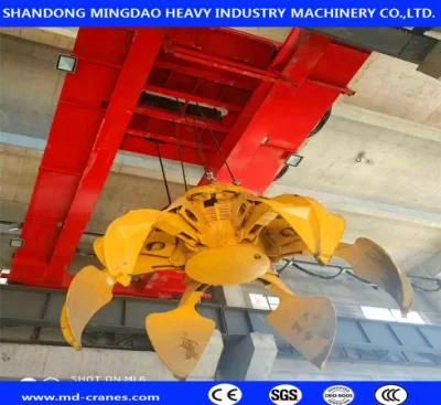 15ton Double Girder Rail Mounted Grab Bucket Crane China Supplier