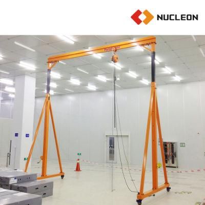 CE Certified 100kg 200kg 500kg DIY Ergonomic Gantry Crane with Underslung Hoist for Home Garage