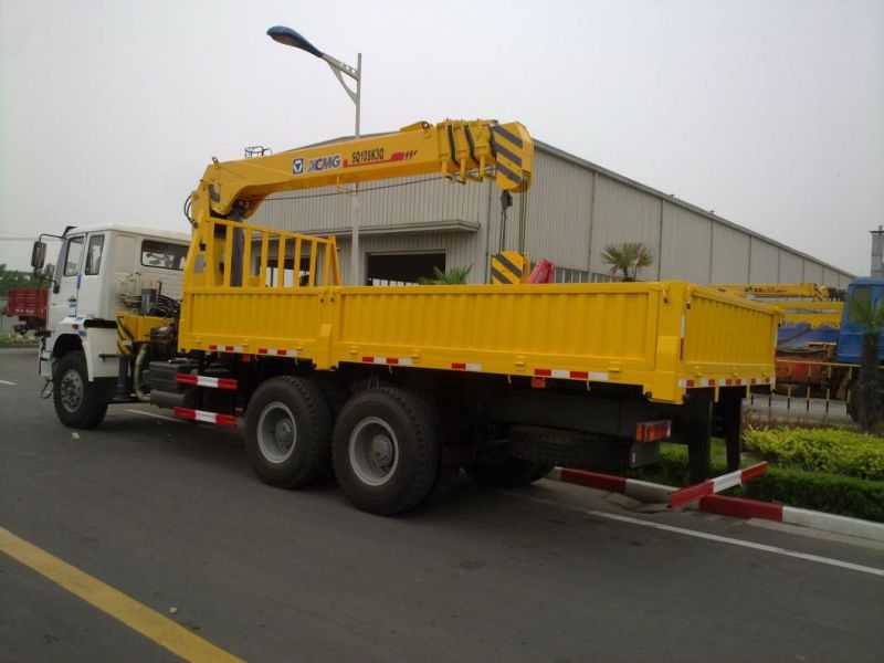 China HOWO 10 Wheelers Cargo Truck with Crane for Sale