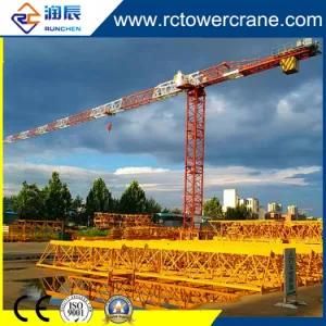 16 Ton 75m Boom Length Flat Top Tower Crane for Bridge Engineering