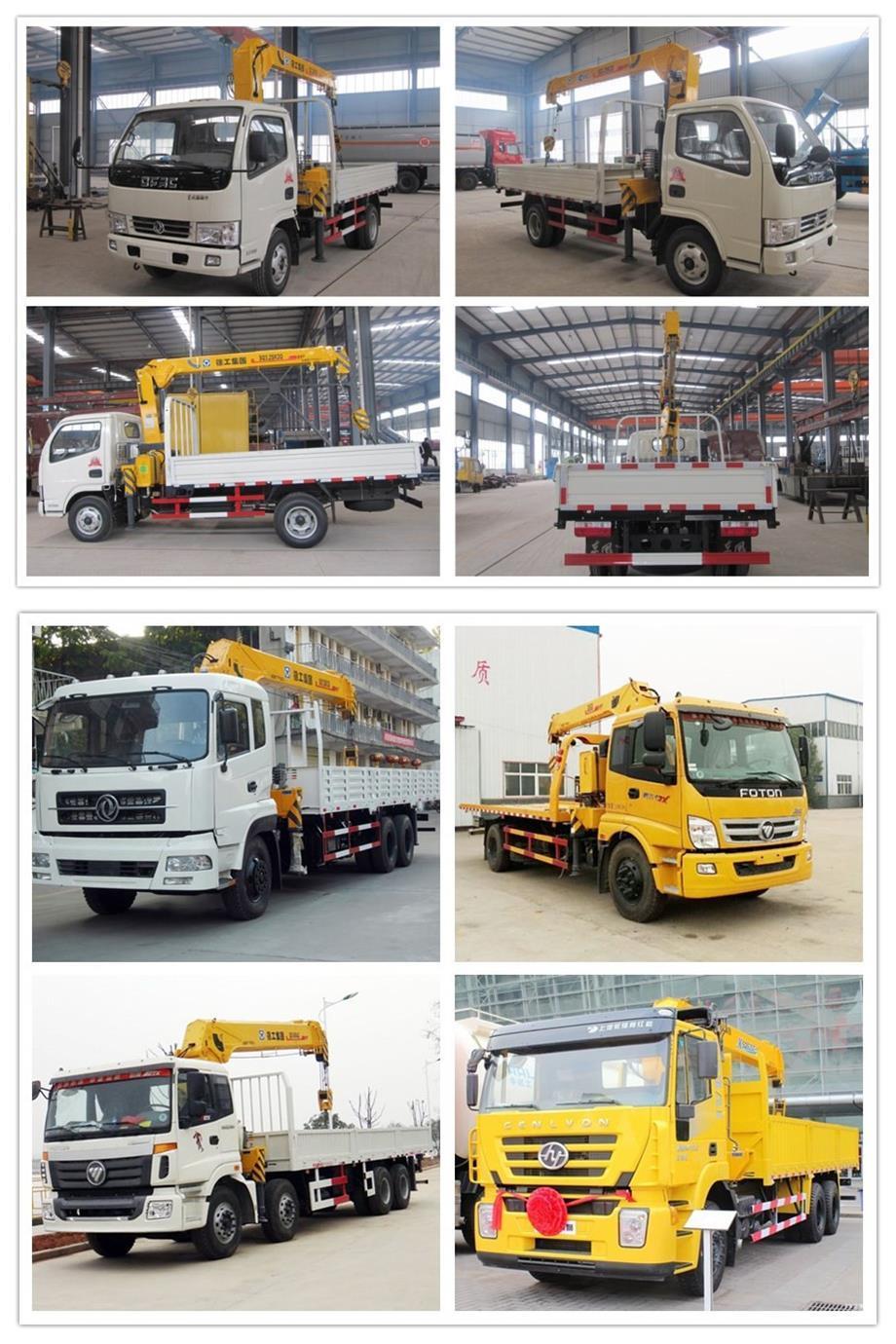 HOWO 4X2 8ton Construction Machinery Mobile Hydraulic Truck Crane Boom Telescopic for Promotion