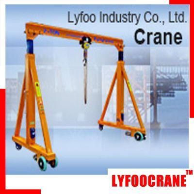 Manual Gantry Crane/Portal Crane 500kg, 1000kg, 2t, 3t, 5t, 10t