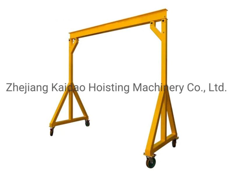 0.3t-10t Manual Indoor Trackless Mobile Portable Gantry Crane