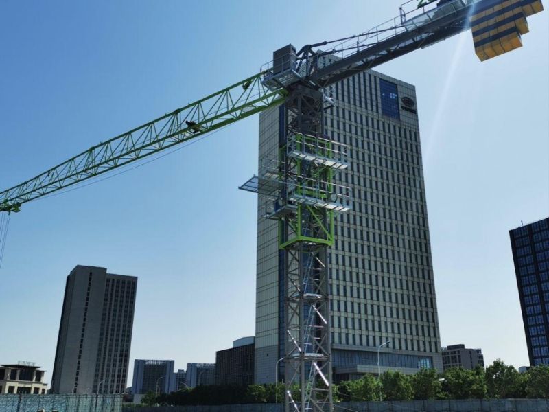 W6017-8/10 Flat-Top/Top-Less Tower Crane with Maximum Lifting Capacity 10 Ton