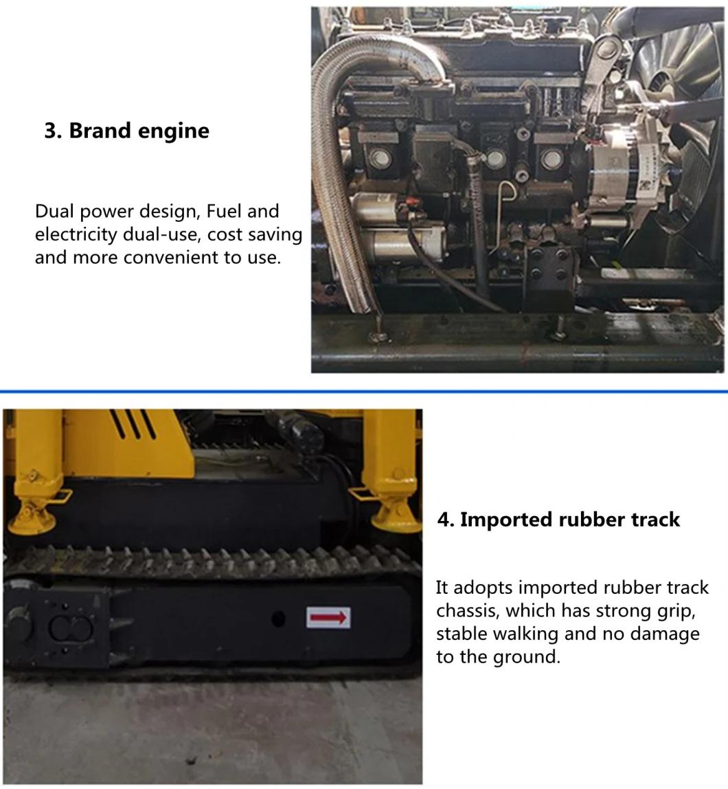 Diesel Engine Multifunctional Mini Spider Crane 1t 3t 5t 8t