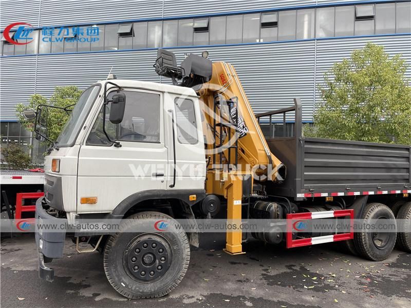 Dongfeng 6X4 Cargo Truck Mounted 12tons Folding Boom Crane Kunckle Crane for Engineering Construction