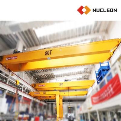 CE Certified Industrial 50t Double Girder Bridge Crane for Maintenance Shop