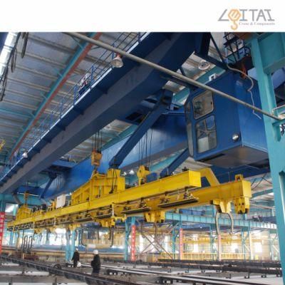 50t Fem Standard Double Girder Overhead Crane for Pipe Pile Factory